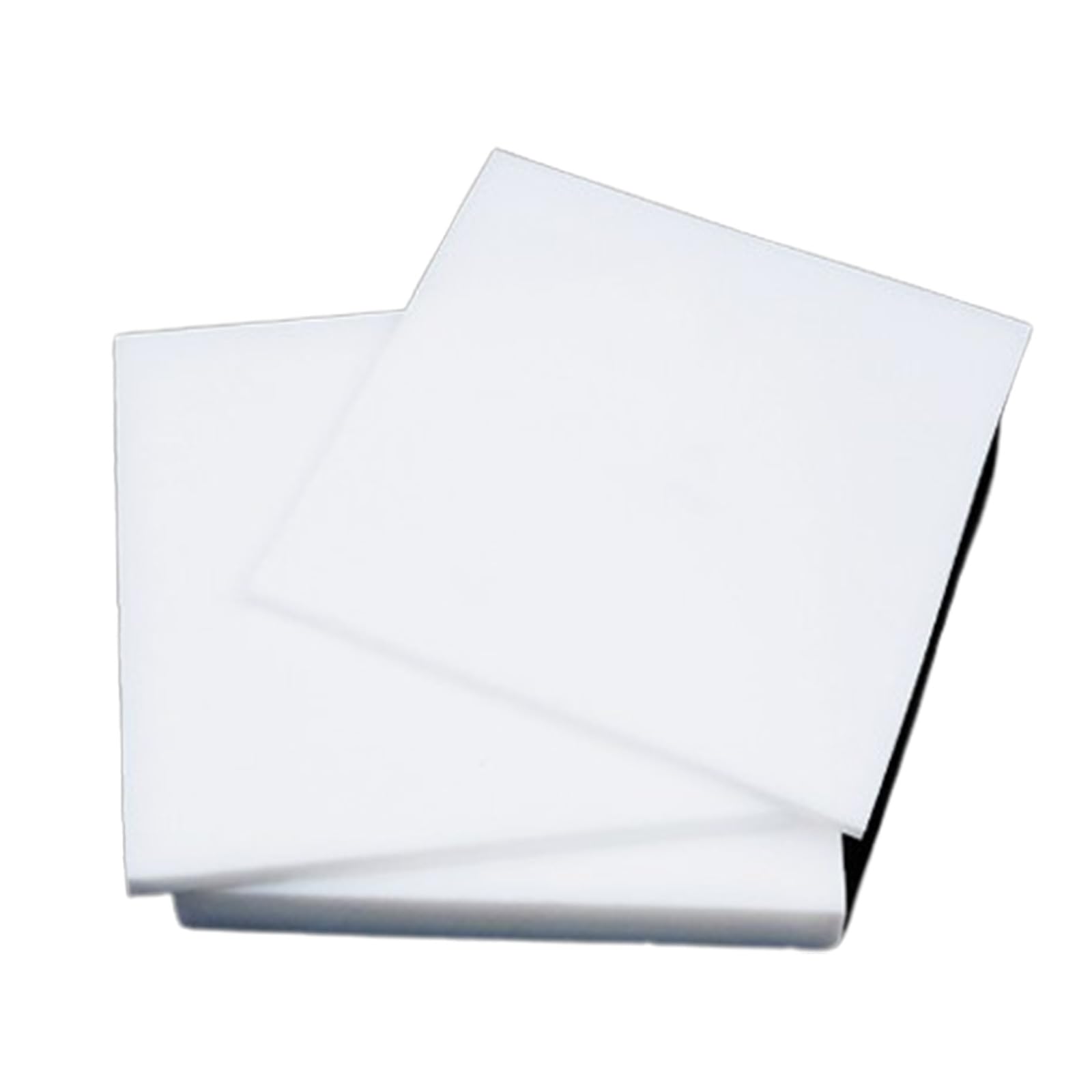 Foglio di plastica PTFE Teflon 200 mm x 200 mm, spessore 5-8 mm, for meccanica, chimica, elettronica, 1 pezzo, 5 mm(8mm)