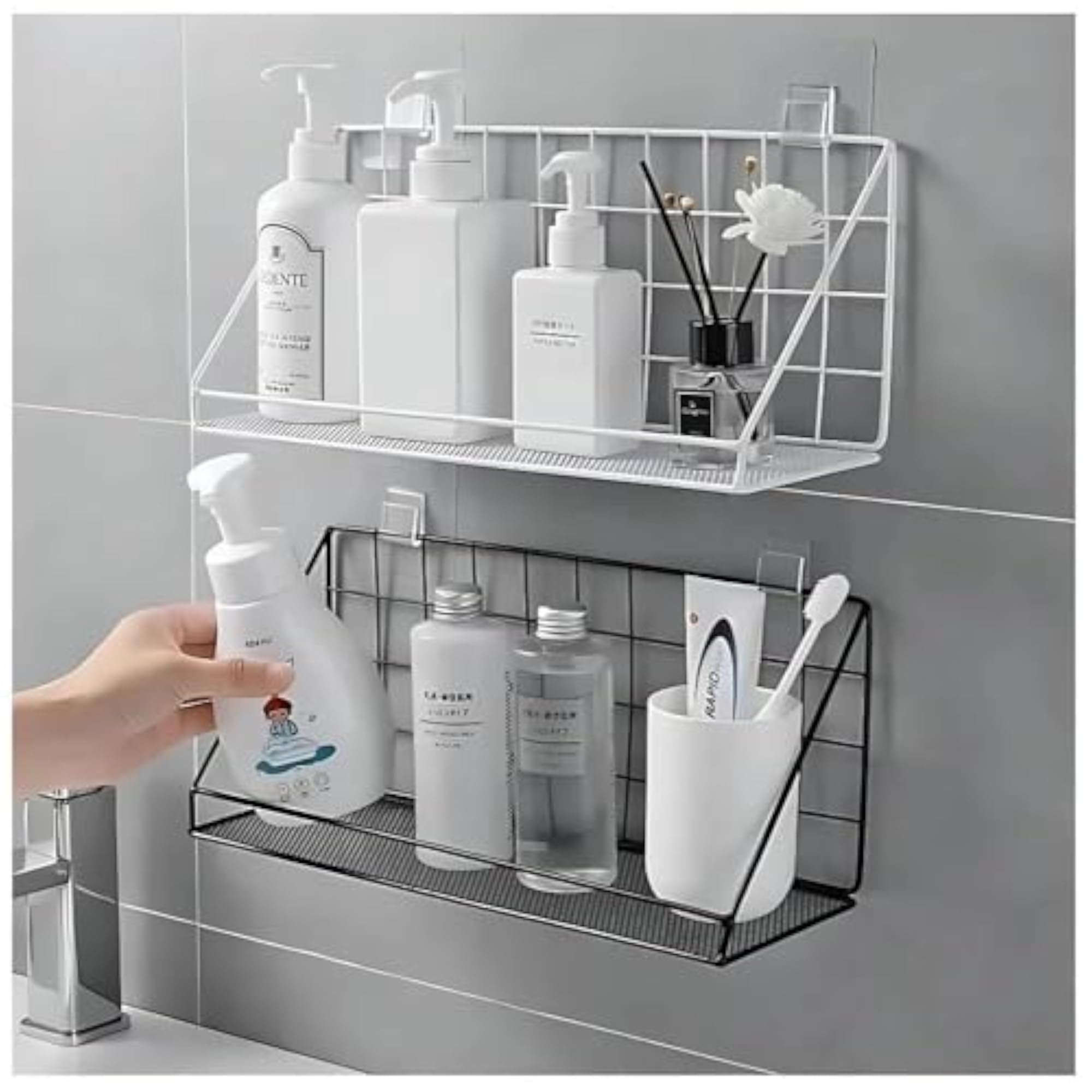 Metal Wall Mounted Floating Shelves for Home Decor
