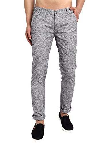 Image of Majestic Man Men's Slim Fit Mid Rise Casual Comfortable Trousers