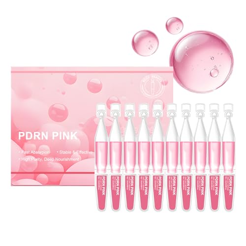 Serum Peptidos Facial, PDRN Pink One Day Serum, Serums Coreano PDRN con Niacinamida y Glutation, Mejora el Tono de la Piel Opaca, Reafirma e Hidrata, Apto Para Todo Tipo de Piel, 10 Piezas