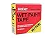 Price comparison product image ProDec 60mm x 200m (2.5" x 650 ft) Wet Paint Warning Barrier Tape, Non-Adhesive Yellow and Black Tape for Highlighting Freshly Painted Areas, Supplied in Dispenser Box