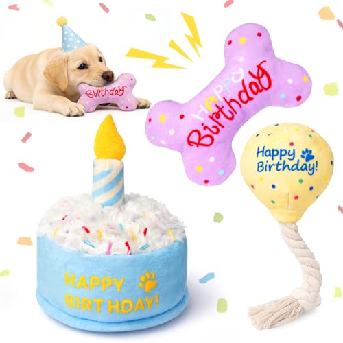 Set de Juguetes de Peluche para Perro 3 Piezas