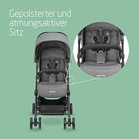 Maxi-Cosi Lara2 Baby Kinderwagen, 0–4 Jahre, 0–22 kg, federleichter, kompakter Buggy, 3 Liegepositionen, flache Liegeposition, klein zusammenklappbar, Schultergurt, Select Grey – Ansicht 5