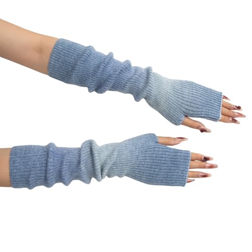 image for F Flammi Cashmere Blended Arm Warmer for Women Winter Fingerless Glove