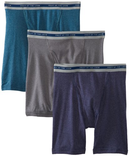 Fruit of the Loom Men's Easy Care Boxer Brief - Colors May Vary(Pack of 3)