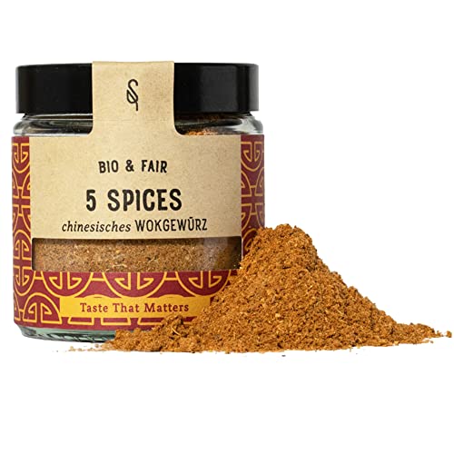 BIO Wok Gewürz 5 Spices - der Klassiker der Chinesischen Küche - 45g SoulSpice Premium Fairtrade...