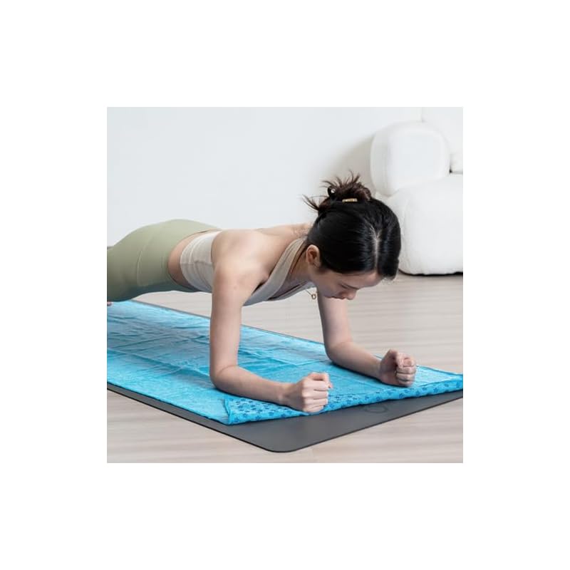 Oaygat Yoga Towel Sweat Absorbent Non-slip Yoga Towel Quick-drying yoga mat cloth Breathable Yoga Mat With Mesh Carrying Bag - Image 3