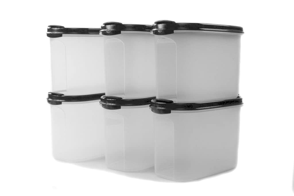 Tupperware Eidgenosse 1,1 L schwarz mit Schütte Vorratsdose Vorrat Dose Modular (6)