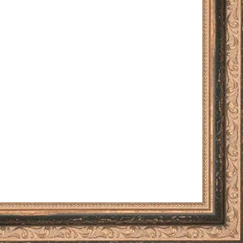 CountryArtHouse Picture Frame Moulding (Wood) 18ft bundle - Distressed/Aged Black Finish - 1.25" width - 5/16" rabbet depth