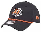 New Era Men's Black Cincinnati Bengals Perforated 39THIRTY Flex Hat - NFL Perfect Cap (M/L)