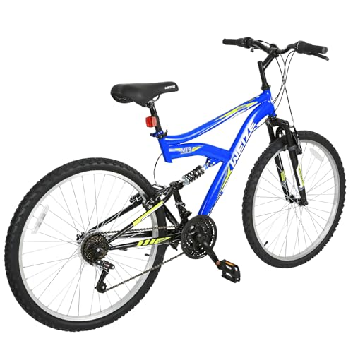 Weize Mountain Bike, 24/26/27.5 Inch Outdoor Cycling Bike,18-Speed/High-Carbon Steel/Dual Full Suspension, Adjustable Ergonomic Seat For Men Women Adult thumb #4