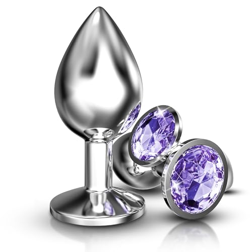 Portable Couple Butt Training Tool Toys Plug Kit Anales Relaxing Stainless Steel Jeweled Plugs Butt Adult Toy Tool for Men Women Sunglasses 3pcs 0827U2