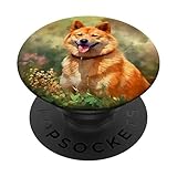Photo Gallery finnish spitz cane fiori giardino pittura pet mamma papà popsockets popgrip intercambiabile Photo Gallery finnish spitz cane fiori giardino pittura pet mamma papà popsockets popgrip intercambiabile