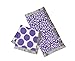 Bacati - Ikat Muslin 2 Pc Security Blankets (Grey/Purple)