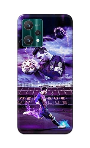 Image of Printed Hard Back Cover Case for Realme 9 Pro 5G Back Cover (Famous Football Player) -1111