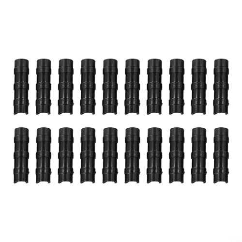 WIIYENA Lot de 20 clips de fixation durables pour film de serre adaptés à différentes tailles de tuyaux, noir 25 mm