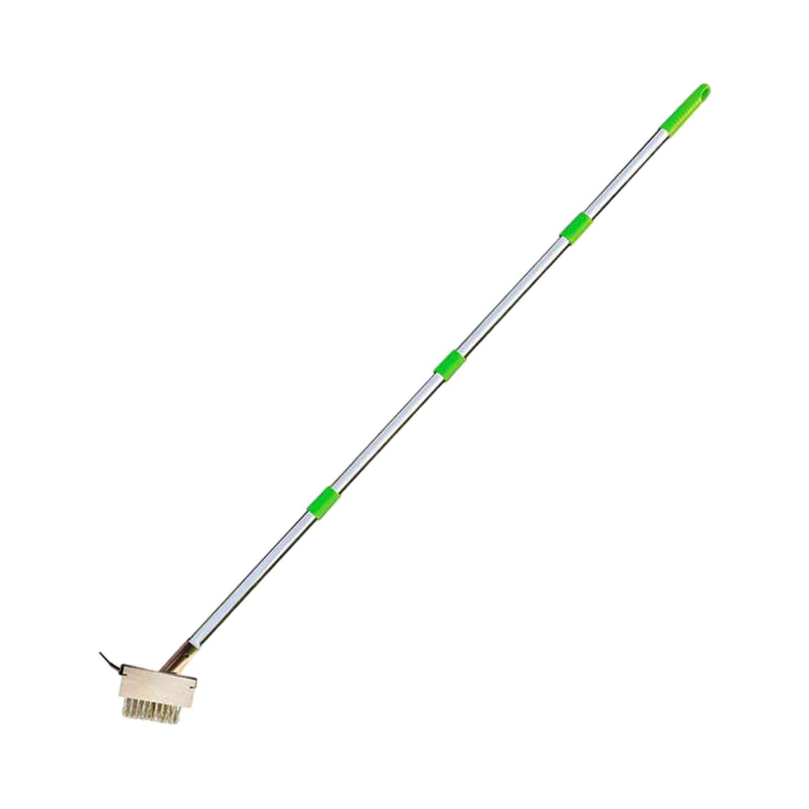 Brosse Désherbage Brosse Nettoyage Jardin Grattoir Fentes Acier Inoxydable Bois Utilisation Ergonomique Adaptée Entretien Allées Terrasses Entrées, 148 Cm