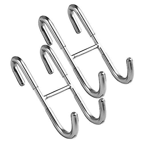 MUCKLILY Easy Install Door Hanger Hooks S-Shaped Hook for Towel Organizer Hangers Rack for Home