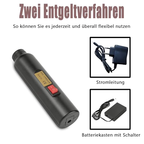 Ei Befruchteter Tester, Schierlampe für Hühnereier, Leuchtkraftige LED kühles Licht Schierlampe zum Beobachtung der Inkubation von Eiern, Eierkerze Zucht Ei Fruchtbarkeitsprüfer für Inkubator