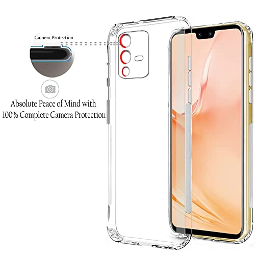 Image of TheGiftKart Best Camera Protection Back Cover Case for Vivo V23 Pro 5G | Ultra Clear Soft Case | Inbuilt Dust Plugs | Slim & Protective Back Case Cover for Vivo V23 Pro 5G (Silicone | Transparent)