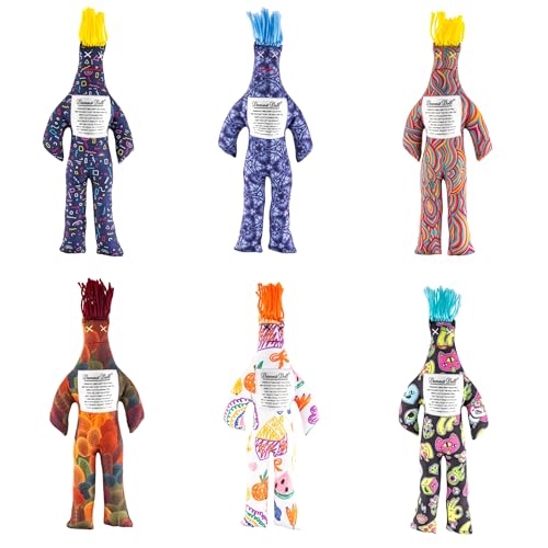 Dammit Doll - Classic Random Color, Stress Relief - Gag Gift - 6 Dolls