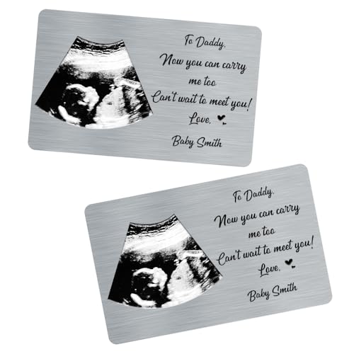 Personalized Fathers Day Card Sentimental To My Dad Cards Custom Photo Daddy Aluminum Wallet Cards Birthday Gift Father Day Gifts from Daughter (Dad Card 6)3