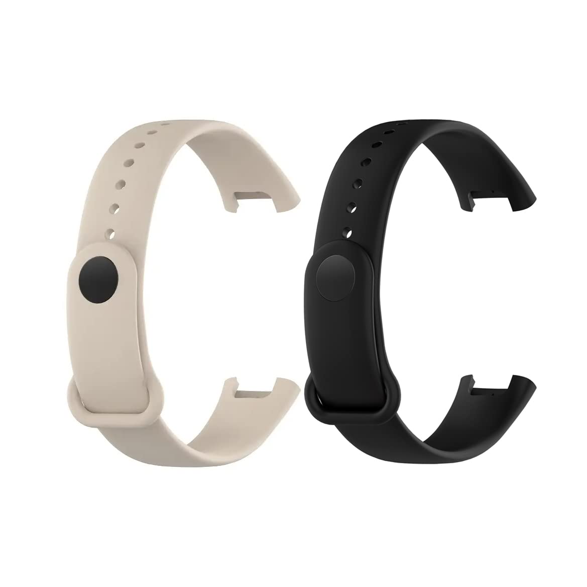 Valente Soft Silicon Band Strap Compatible for Redmi Band Pro (Pack of 2) (Cream & Black) (B0C6KVK68H) Amazon Price History, Amazon Price Tracker