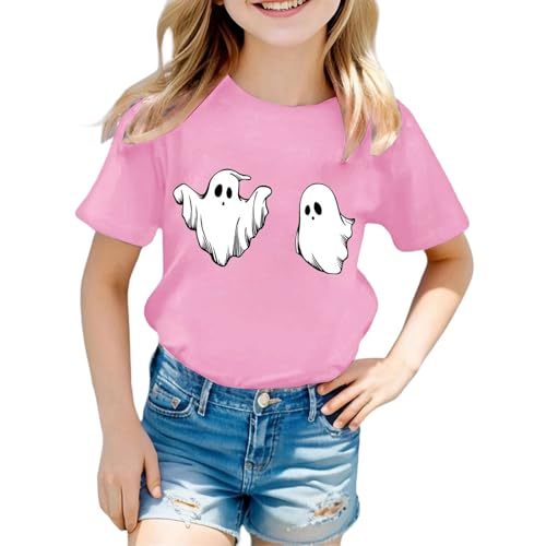 Toddler Halloween Shirts Novelty Pumpkin Ghost Printed Crewneck Tees Comfy Trendy Cute Y2K Casual Preppy Classic Top Clothes2