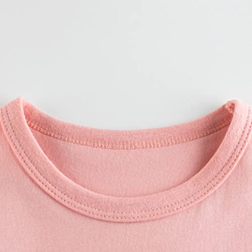 Camiseta infantil de verão com gola redonda e estampa de flores fofas de manga curta e parte de baix