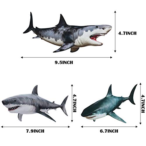 8 Pieces Of Sharks Stickers Shark Peel And Stick Wall Decals Sharks Removable Wall Stickers Shark Decorations Sea Creature Animal Decal Sticker For Boys Kids Party Room Nursery Home Decor #TOP2