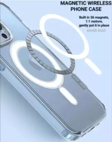 Image of Magnetic Transparent case with Compatible woth iPhone 15 pro (iPhone 15 pro)