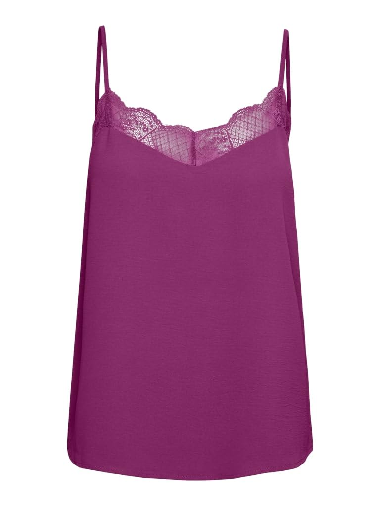 PIECESWomen's Pctiffany Strap Lace Top Noos Bc Top