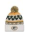 NFL Green Bay Packers Women's Winter Cutie Knit Beanie, One Size, White/Team Color