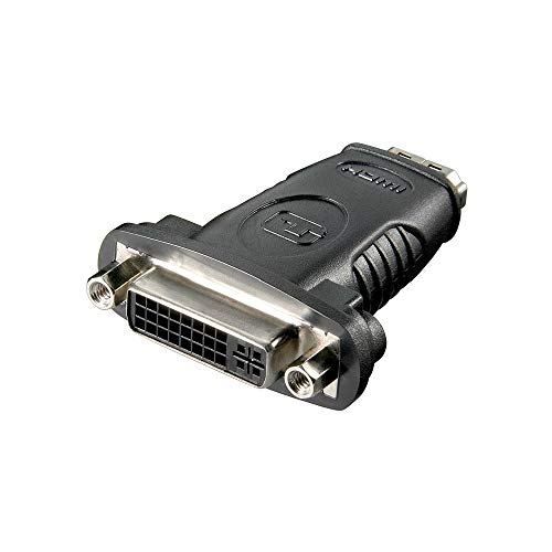 Goobay A 337 (HDMI 19pin F/DVI-D 24+5pin F) 19 Pin HDMI DVI (24+5) - Adaptador para Cable (19 Pin HDMI, DVI (24+5), Hembra/Hembra)