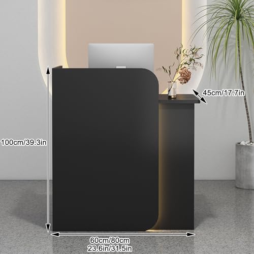 Comptoir de réception design pierre blanche idéal pour optimiser un hall de vente compact - 3