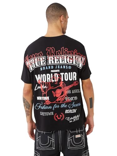 True Religion Men's Relaxed Multi Print Tee