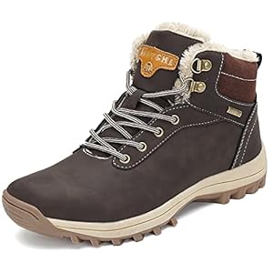 Mishansha Winterschuhe Herren Damen Wärme Gefüttert Winterstiefel Wasserdicht Trekkingschuhe