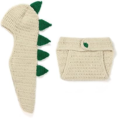 ChenJia Baby Hand Crochet Hat Dinosaur Shape Props Sets