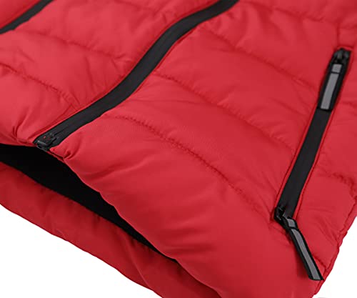 Hiheart Girls Zip-Up Fleece Lined Cotton Padded Vest With Hood 6-7 #TOP3