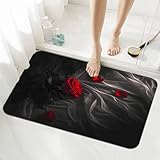 【TAPIS DE BAIN】La surface lisse de ce tapis de bain antidérapant est douce et confortable, adaptée à une utilisation en toutes saisons. Discret et fin, ce tapis de douche se glisse sous la porte. Il ne se déforme pas et peut être utilisé longtemps