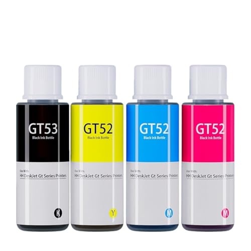 Encre GT52 couleur jaune rouge bleu et recharge noire 70ml pour imprimante 510 519 755