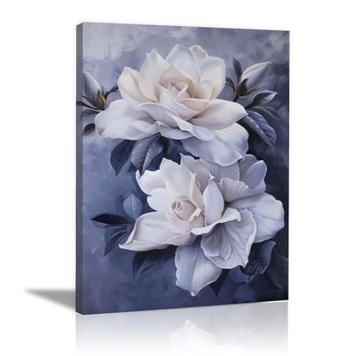 Peinture d'art abstrait de fleurs pour une ambiance douce et moderne