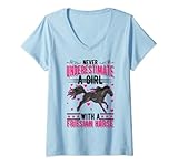cavalli frisoni che ballano Se possiedi un cavallo frisone e ti piace cavalcare un cavallo frisone nel centro ippico, nel club di equitazione o in una vacanza a cavallo, allora questo Mai sottovalutare una ragazza con un motivo di cavallo frisone è l'ideale per te.