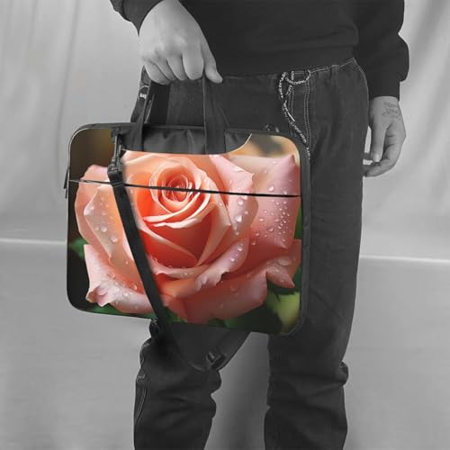 Maletín para laptop 14 pulgadas estilo rosa flor miniatura 2
