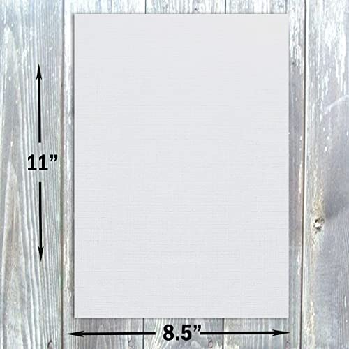 Hamilco Resume Linen Textured Cardstock Paper8 1/2 X 11