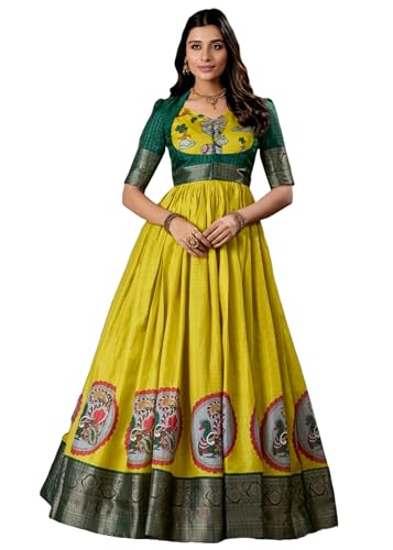Robe indienne Dola en soie à porter pour un mariage ou une grande soirée chic