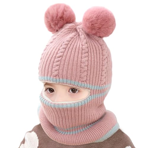 XXL Beanie Mit Fellbommel & Fleece-Futter – Extra Lange Pudelmütze, Auch Als Schal Nutzbar