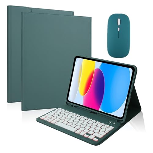 Funda con teclado para Galaxy Tab S6 Lite P615 con luces led y soporte multiángulo 6