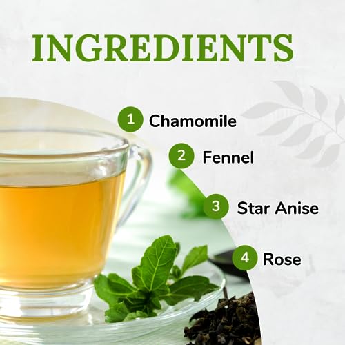 Image of Blendart's Vedic Himalayan Green Tea For Stress Relief & Good Sleep | Made with 100% Whole Leaf & Natural Flavour - Enjoy Hot or Iced - 15 Tea Bags