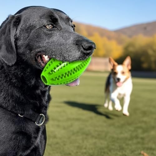 1 bola de brinquedo para cães interativa para mastigar alimentos borracha limpeza de dentes força elástica rugby forma azul laranja verde 1 bola de brinquedo para cães interativa para mastigar alimentos borracha limpeza de dentes força elástica rugby forma azul laranja verde